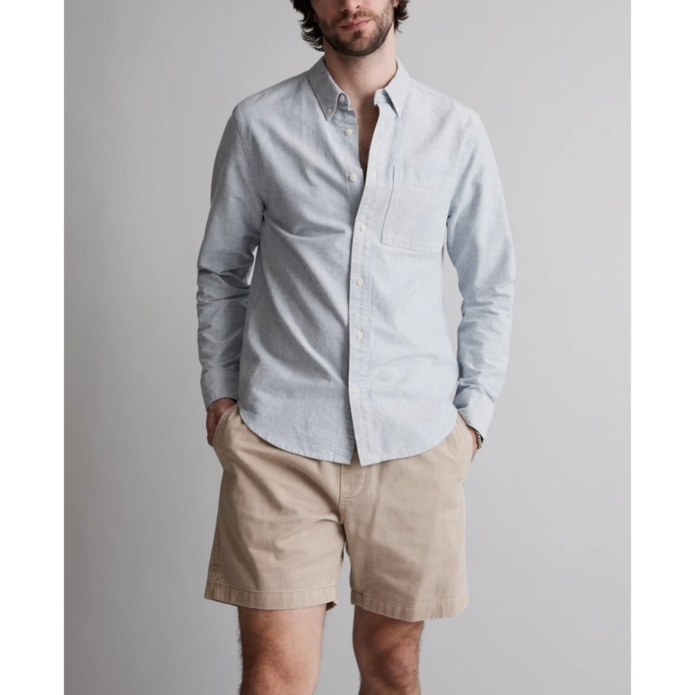 Madewell | Cotton Everywear Shorts in Coastal Granite Size XL Style MD833